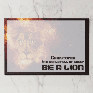 Burning Lion Inspirational Quote Paper Pad