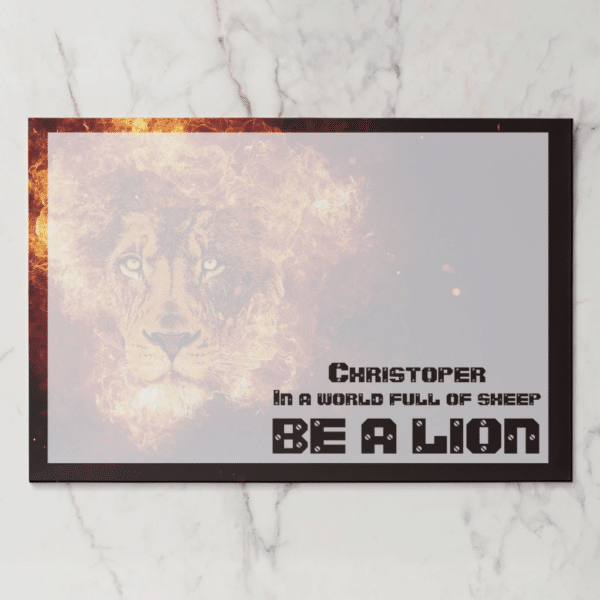 Burning Lion Inspirational Quote Paper Pad