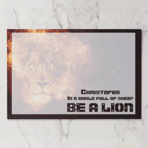 Burning Lion Inspirational Quote Paper Pad